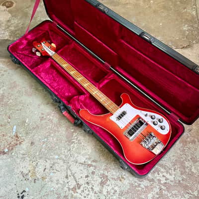 Rickenbacker 4001 Bass Guitar 1975 - Fireglo original vintage USA