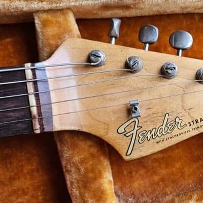Fender Stratocaster 1962 - wine sunburst image 3