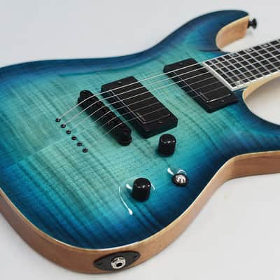 ESP USA Horizon-II FM FSM Aqua Marine Sunburst image 9