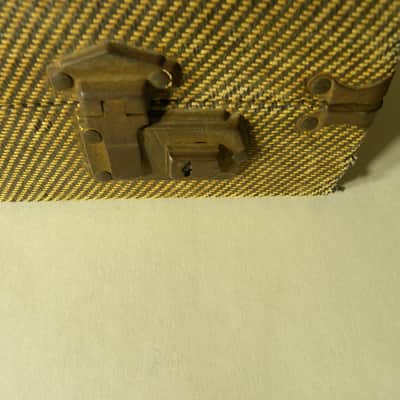 1940's lap steel hard case, Lucite handle, blue interior, EXCELLENT Condition- Magnatone image 8
