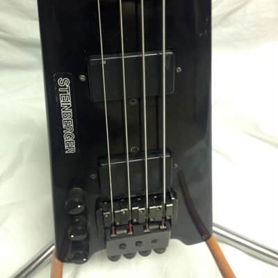 Steinberger L2 Left Handed 1982 Black Bass Guitar #565 image 4