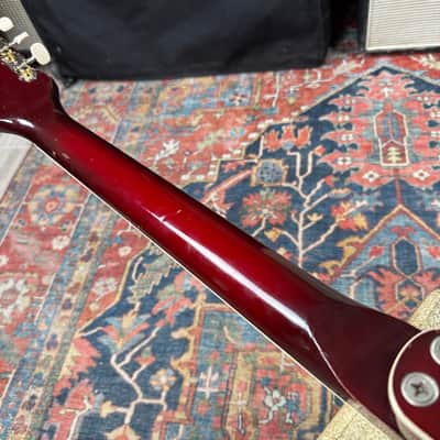 1969 Harmony Rocket I Model H53-1 Red Burst Made in USA Hard Case - 1969 image 22