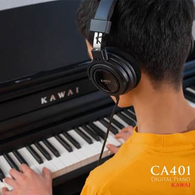 Kawai CA401 WH Digital Concert Piano with Grand Feel compact Wooden Key Keyboard Action and Built in Bluetooth MIDI,Premium Satin White image 7