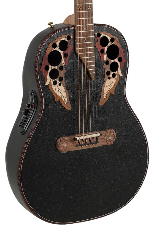 Ovation 1687GT Adamas Series Deep Acoustic-Electric Guitar Black
