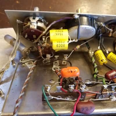 Sherwood Original S1000 Integrated hifi 6L6 mono tube amp Rare 1950s - cream gold speckled black image 23
