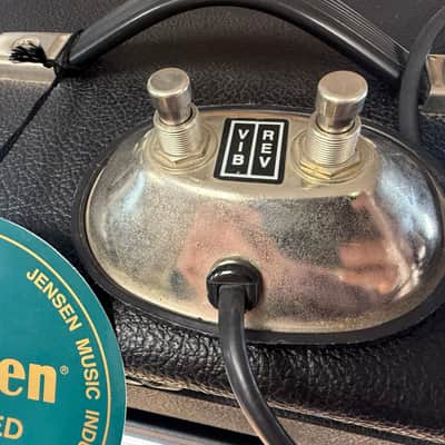 SPECIAL OFFER ! Fender Vibroverb Custom tube amplifier César Díaz MOD 2004 Black Face SRV image 13