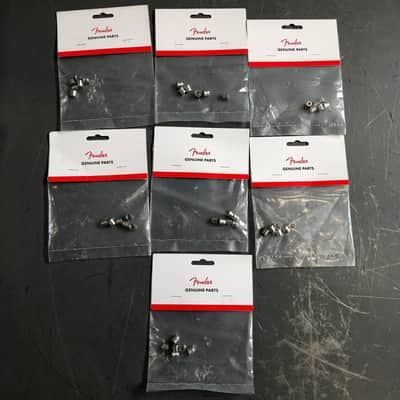 (Lot of 7) Genuine Fender Original Telecaster String Ferrules Chrome 0994918000 image 4