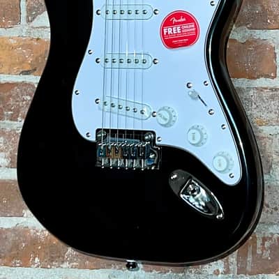 New Squier Affinity Series Stratocaster with Maple Fretboard - Black, Ships Ultra Fast! Will Come Pro Set Up! image 1