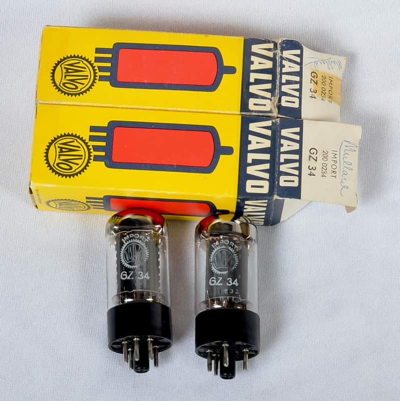 Valvo (Mullard) GZ34 NOS pair image 1