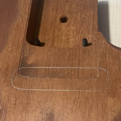 Custom Made 6 String Mahogany Electric Guitar Body 25.5 Scale Length Kahler Ready image 11