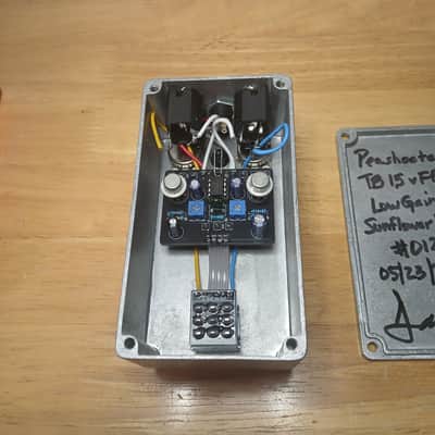Sunflower Fuzz - TB 1.5 v FF - Low Gain - #012 - NOS Germanium Fuzz Face Pedal w Clean and Bias Controls - Sun Bender image 8