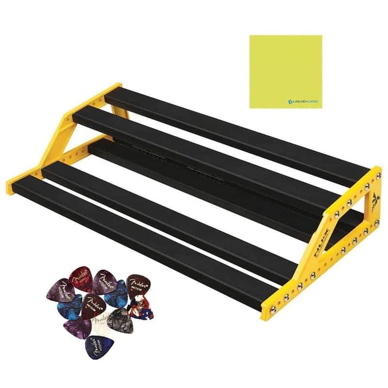 Mint NUX Bumblebee Medium Pedalboard (NPB-M) Bundle with 12x Fender Guitar Picks a... image 1