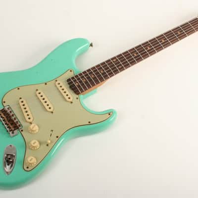 Fender Custom Shop 1959 Stratocaster Journeyman Relic Super Faded Aged Sea Foam Green 3557 image 3