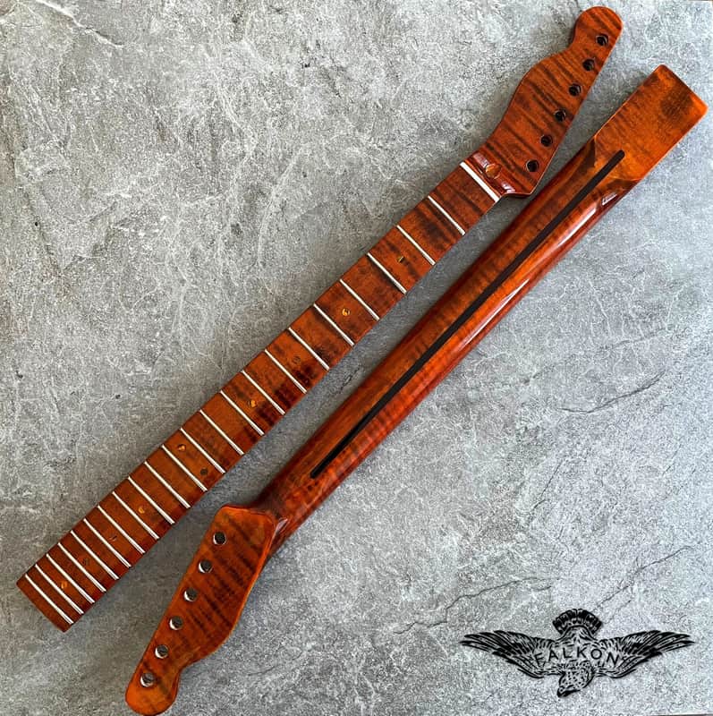 Telecaster electric guitar Neck Tiger Flame Maple 22 fret TL Telecaster electric guitar Neck Tiger Flame Maple 22 fret TL