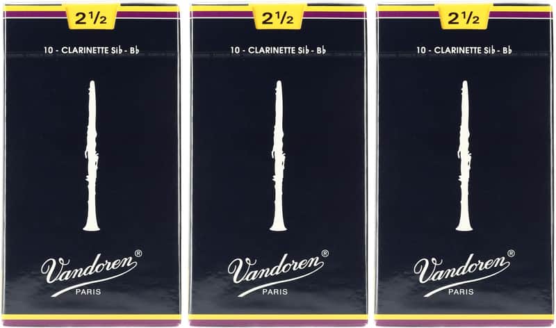 Vandoren CR1025 Traditional Bb Clarinet Reed - 2.5 (30-pack) image 1