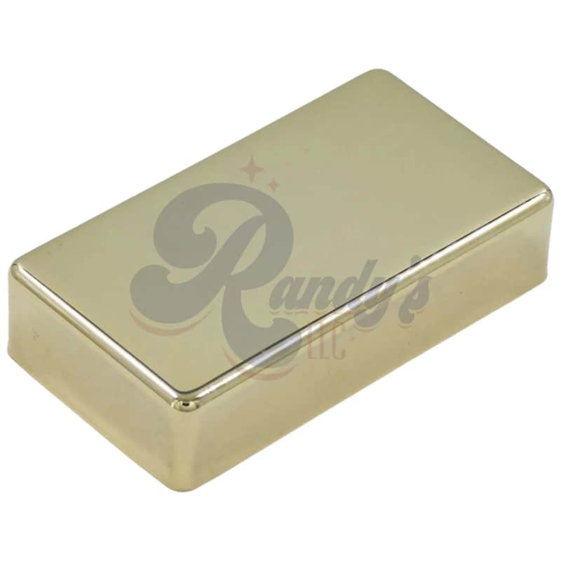 Advanced Plating 1907G Humbucker Pickup Cover (No Holes) - Fits Gibson®-Gold image 1