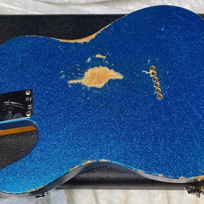 NEW! Fender Custom Shop Telecaster Custom Heavy Relic - Limited Edition - Blue Sparkle - Only 6.9 lbs - Authorized Dealer - G06389 image 11
