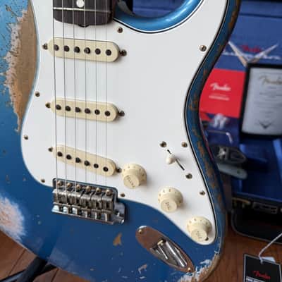2025 Fender Custom Shop Stratocaster Pro SR25 Super Heavy Relic - Aged Lake Placid Blue image 6