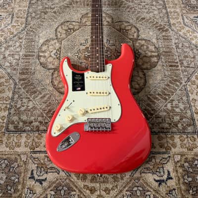 Fender American Vintage II 1961 Strat Left-Hand In Fiesta Red w/ Gig Bag & Free Pro Setup image 6