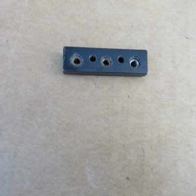 Vintage 1980s Black Locking Electric Guitar Nut Metal Black image 3