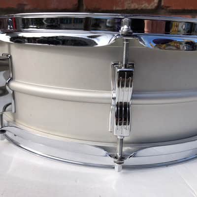 Ludwig  Acrolite Snare Drum Blue & Olive Badge 1970s - Beautiful Aluminum 14” x 5” image 6