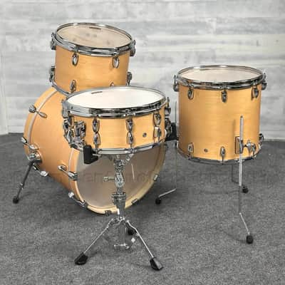 Yamaha Tour Custom Maple 4pc Drum Set 20/12/14/14 Butterscotch Satin image 2