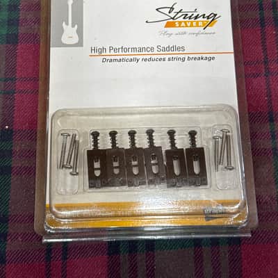 Graph Tech String Saver Classics Strat & Tele Saddles - Black image 1