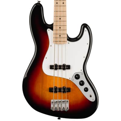 Squier Affinity Jazz Bass with Maple Fretboard 2020 - Present 3-Color Sunburst image 3