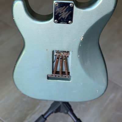 Mario Martin Model S Strat Guitar (Brazilian Rosewood Fretboard) 2023 - Firemist Silver Relic image 2