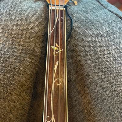 Michael Kelly Dragonfly Fretless Acoustic Bass 4 String with Fishman Electronics Blond Quilted image 11