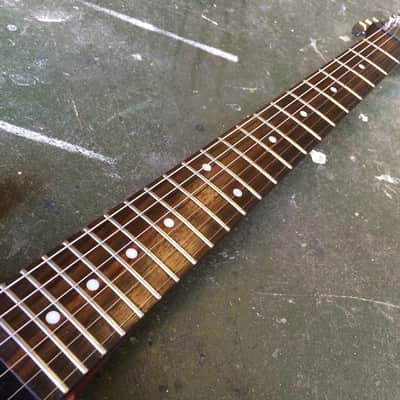 Vintage Icon V6 SG Junior Electric Guitar Roadworn image 4