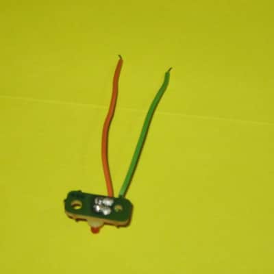 very clean Boss RED LED on a very small rectangle circuit board + green & orange wires (works fine) for Boss compact size pedals - came off of a used 1985 PH-2 Super Phaser pedal) + 2 small pieces of heat shrink tubing (NO: pedal or other items included image 19