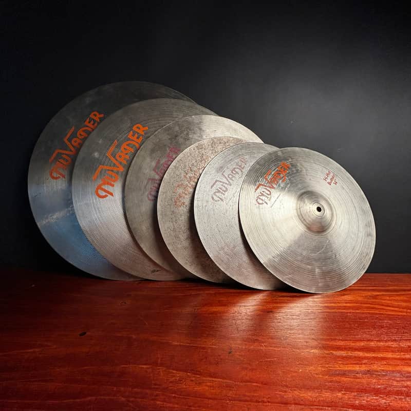 Vintage 1970’s Nuvader 6 Cymbal Set vader german image 1