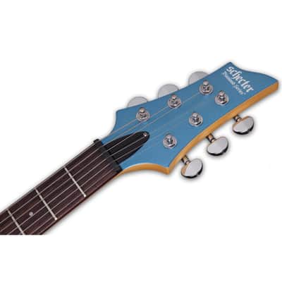 Schecter C-6 Deluxe - 6-String Electric Guitar - Satin Metallic Light Blue Finish image 10