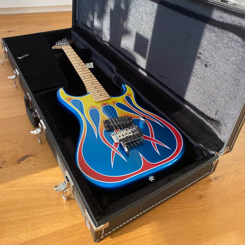 2021 Kramer Baretta Custom Graphics Hot Rod Blue Sparkle with …
