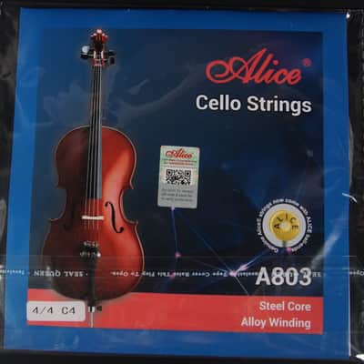 Alice Cello Strings Full Set, Steel Core with Alloy Winding, Cello Strings for 4/4 & 3/4 (Full Set A D G and C) image 7