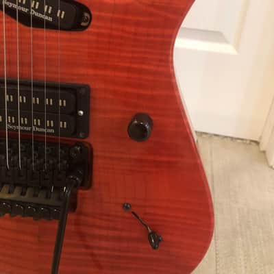 Hamer Californian Elite Flamed Maple 1992 - Salmon Blush Transparent image 15