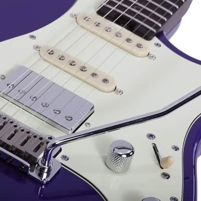 Schecter Nick Johnston Traditional HSS 10th Anniversary Atomic Violet image 5