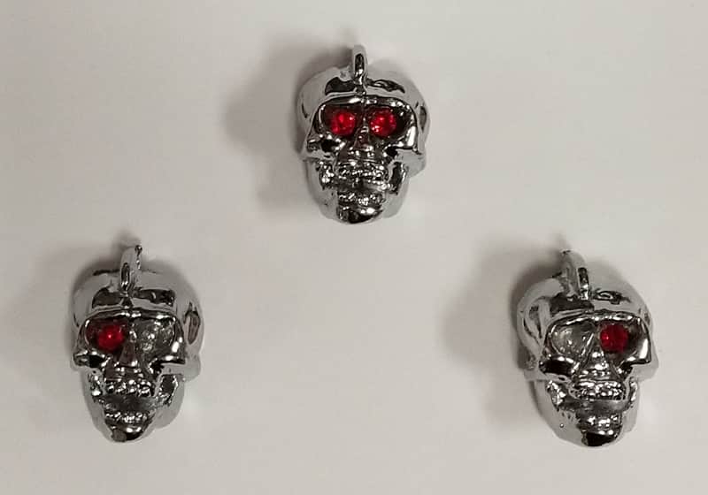 BC RICH Skreeming Skulls replacement skull KNOBS for GUITAR new BLEM- THREE KNOBS image 1