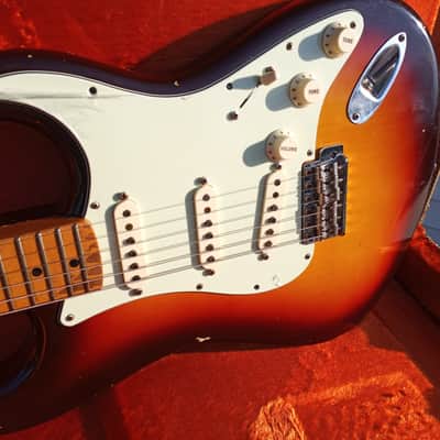 2016 NOS Fender Custom Shop 1958  Journeyman Relic Stratocaster in Chocolate 3 Tone Sunburst image 7