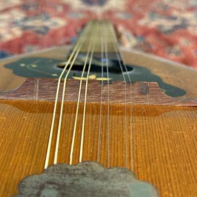 Antique Lignatone Czechoslovakian Bowl Back Mandolin c1940s image 16