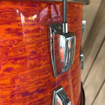 Ludwig New Yorker 1960s Mod Orange Drum Kit image 7