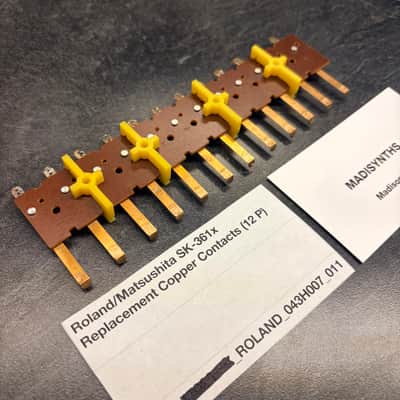 ORIGINAL Roland Replacement 12P Copper Contacts (043H007) for Jupiter-8, Jupiter-6, Juno-6, Juno-60, System-100M, etc image 3