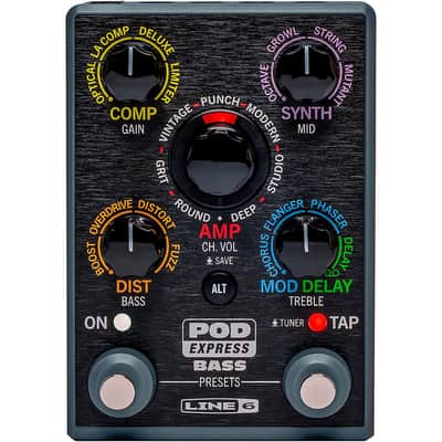 Line 6 POD Express Bass Effects Pedal - Regular Black image 1