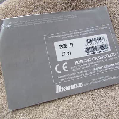 Ibanez Electric Bass Instruction Manual 2010 Ibanez Bass Owners Manual In 7 Languages image 5