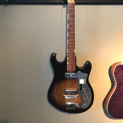 Beltone Electric Guitar 1960's 2 Tone Burst with Tremolo image 2