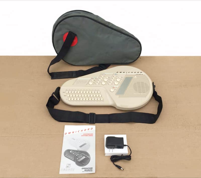 Suzuki OM-100 Omnichord Vintage Synthesizer Auto Harp Auto Chord + Original Soft Case image 1