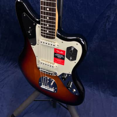 Fender American Professional Jaguar in 3 Tone Sunburst Pre-owned with Case image 4