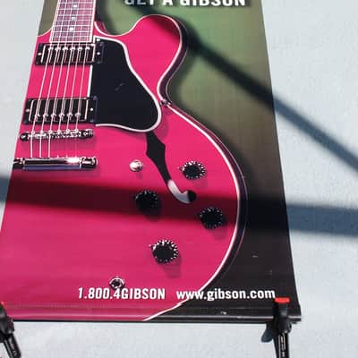 Gibson Never been a better time to get a Gibson Dealer Banner 2000's - Full colortwo sided image 2