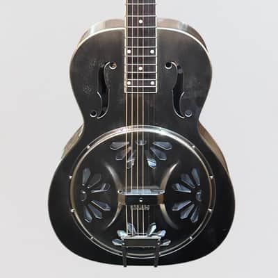 Gretsch G9221 Bobtail Round-Neck Acoustic-Electric Steel Body Resonator Guitar - Steel Bild 1